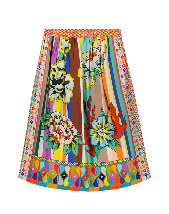 Vanessa Flower Printed Skirt