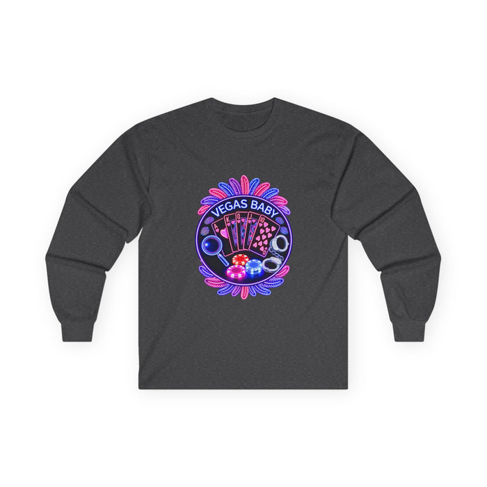 Vegas Baby Long Sleeve Tee — (No Logo)