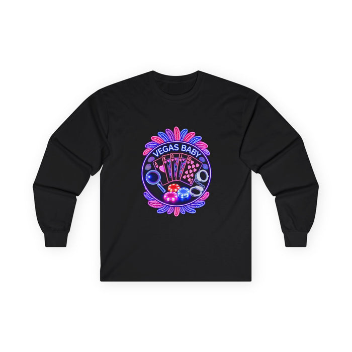 Vegas Baby Long Sleeve Tee — (No Logo)