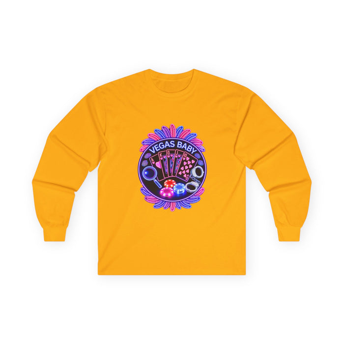 Vegas Baby Long Sleeve Tee — (No Logo)