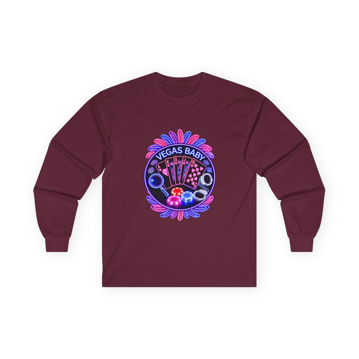 Vegas Baby Long Sleeve Tee — (No Logo)