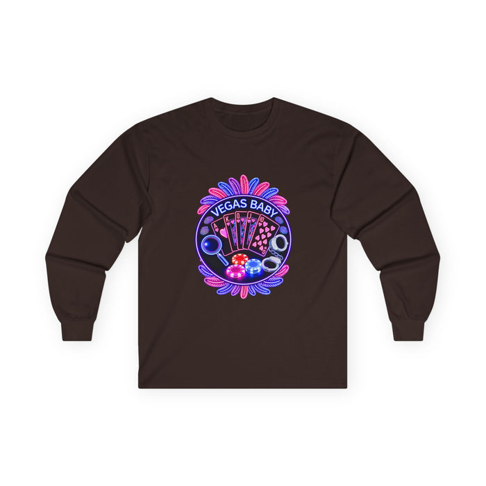 Vegas Baby Long Sleeve Tee — (No Logo)