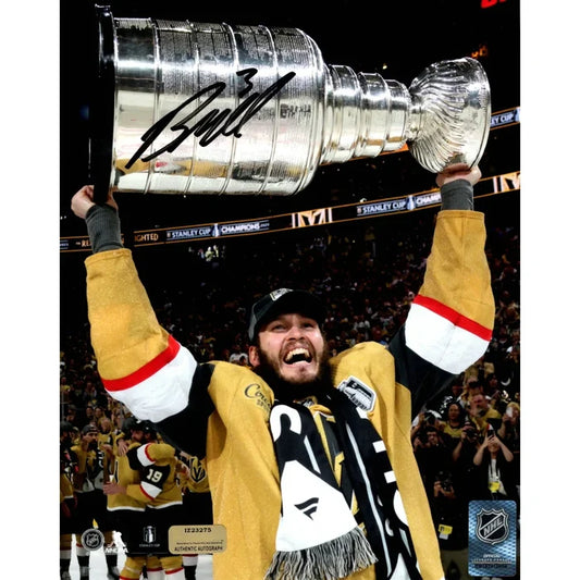 Vegas Golden Knights Brayden McNabb Autographed Stanley Cup Photo - Vegas Team Store
