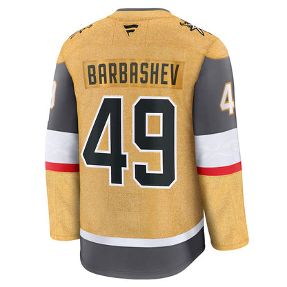 Vegas Golden Knights Fanatics Premium Stitched #49 Ivan Barbashev Jersey - Vegas Team Store