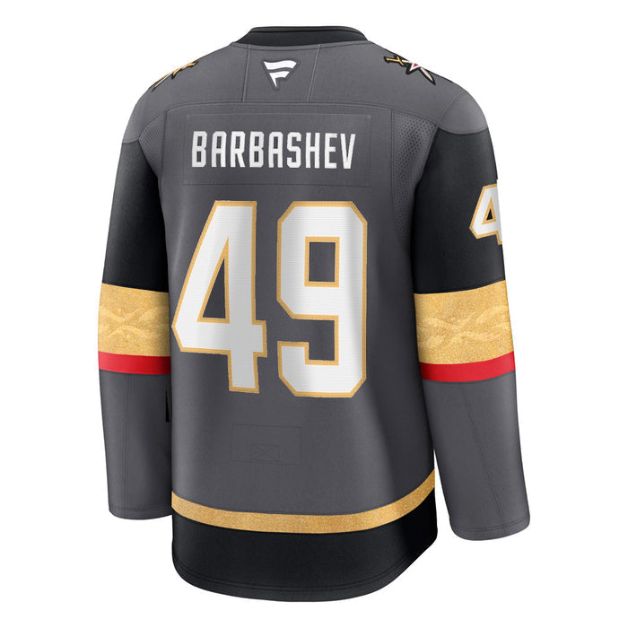 Vegas Golden Knights Fanatics Premium Stitched #49 Ivan Barbashev Jersey - Vegas Team Store