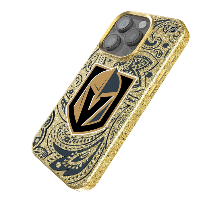 Vegas Golden Knights Paisley Bling Phone Case - Vegas Team Store