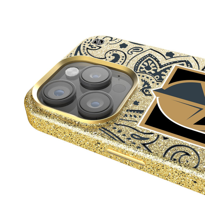 Vegas Golden Knights Paisley Bling Phone Case - Vegas Team Store