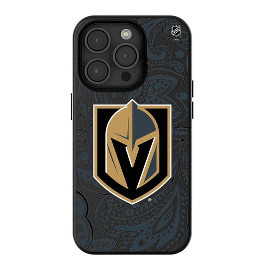 Vegas Golden Knights Paisley MagSafe Compatible Phone Case for Apple iPhone - Vegas Team Store