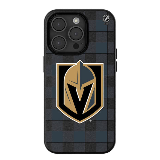 Vegas Golden Knights Plaid MagSafe Compatible Phone Case for Apple iPhone - Vegas Team Store