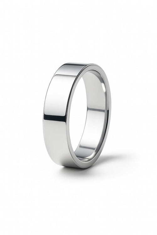 Vigsel/Förlovningsring Herr Silverring 7 mm, rak | 925 silver