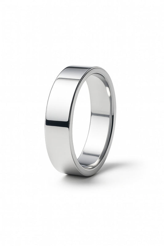Vigsel/Förlovningsring Herr Silverring 7 mm, rak | 925 silver