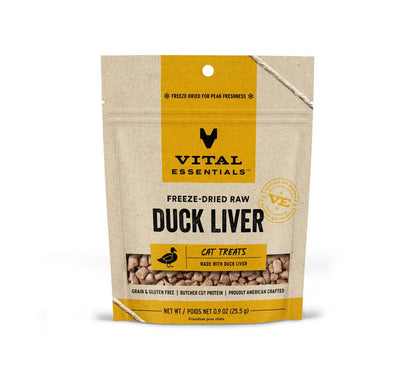Vital Essentials Duck Liver FD Cat Treats 0.9 oz - Dog.Dog.Cat.