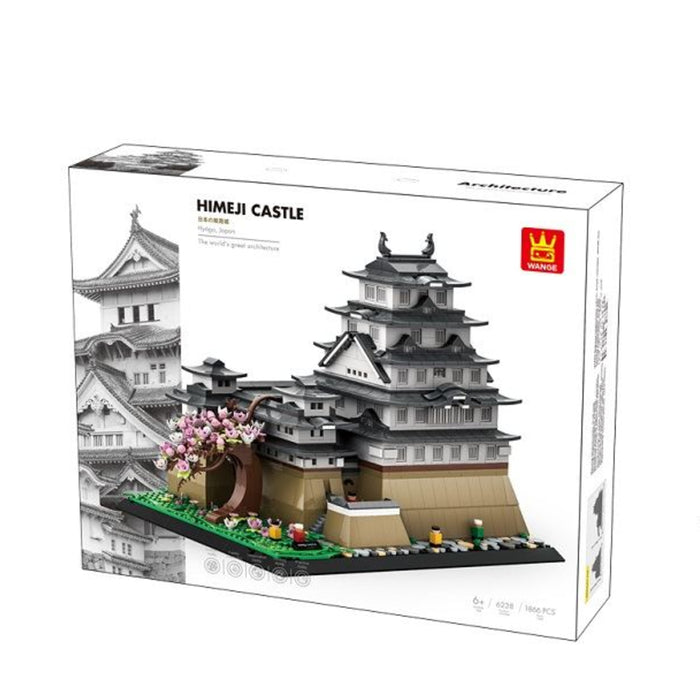 Wange Bricks: MOC Architecture Himeji Castle Japan Building Brick Toy Figure