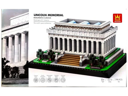 Wange Bricks: MOC Architecture Lincoln Memorial Washington D.C America Building Brick