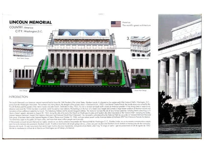 Wange Bricks: MOC Architecture Lincoln Memorial Washington D.C America Building Brick