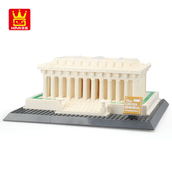 Wange Bricks: MOC Architecture Lincoln Memorial Washington D.C America Building Brick