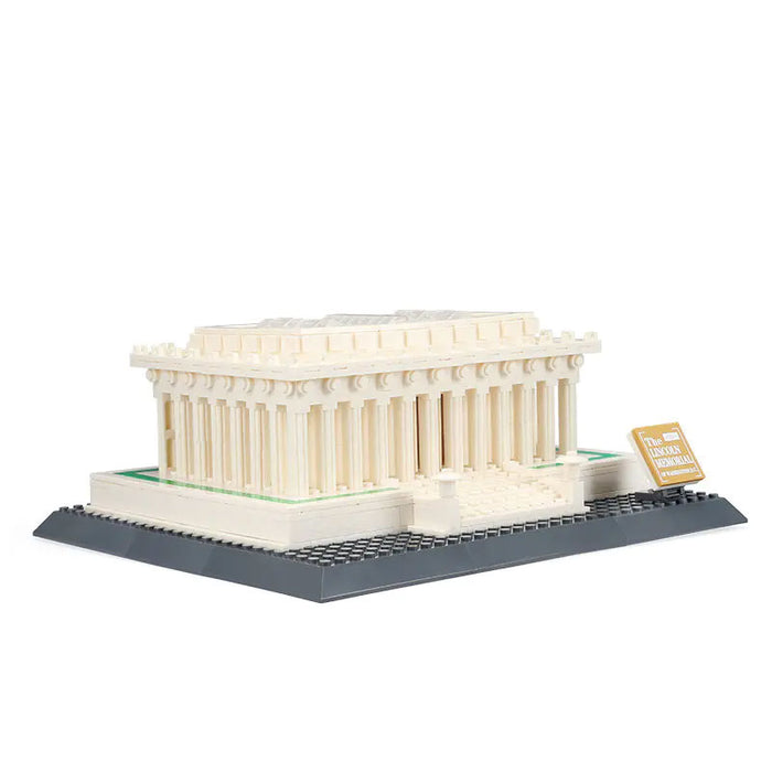 Wange Bricks: MOC Architecture Lincoln Memorial Washington D.C America Building Brick