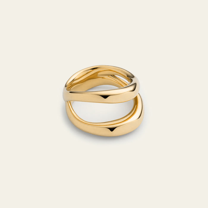 Waves Ring Gold