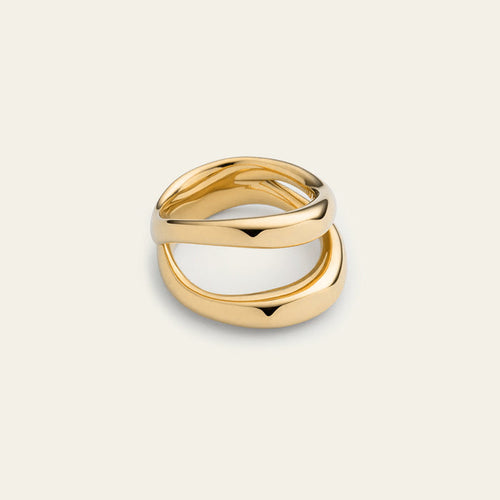 Waves Ring Gold