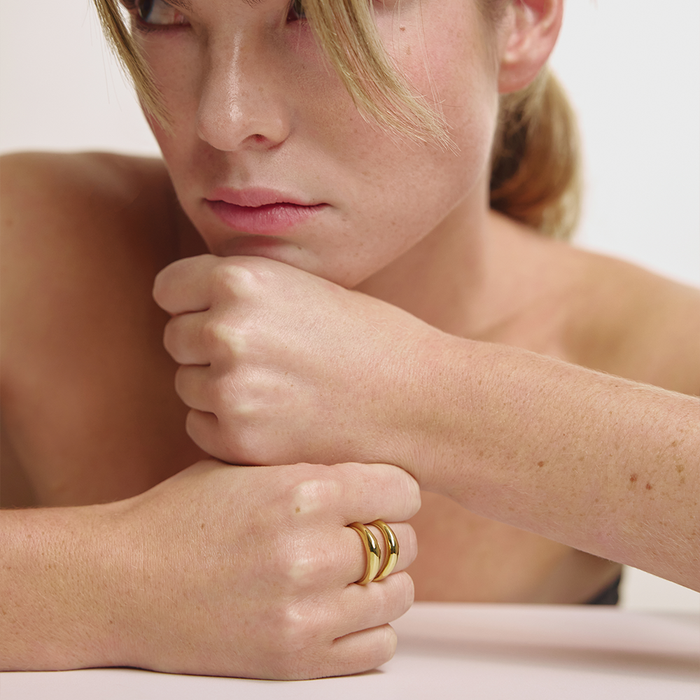 Waves Ring Gold