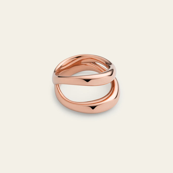 Waves Ring Roségold