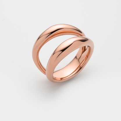 Waves Ring Roségold