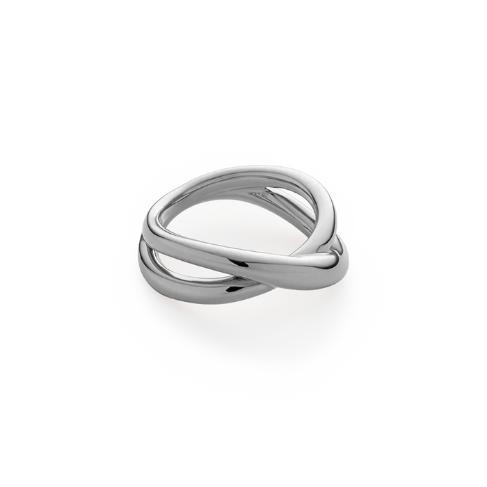 Waves Twisted Ring Silber