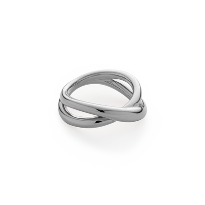 Waves Twisted Ring Silber