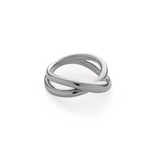 Waves Twisted Ring Silber