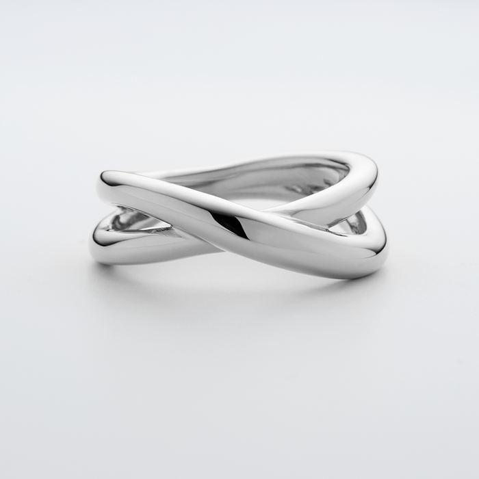 Waves Twisted Ring Silber