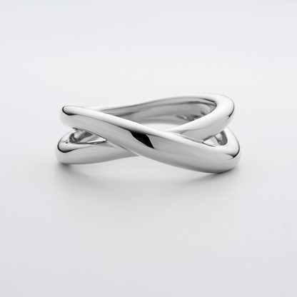 Waves Twisted Ring Silber