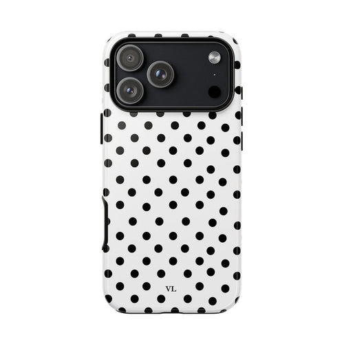 White Polka Dot Case - Vanilla Lane