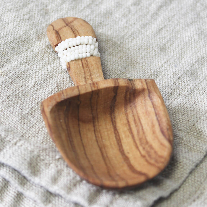 Wild Olive Mini Scoop  with Beading