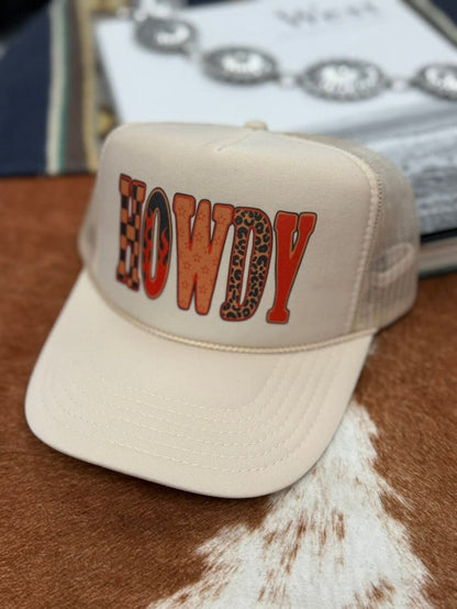Y'alternative Howdy Trucker HatKhaki